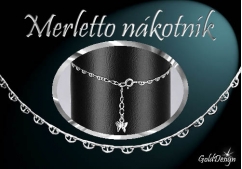 Merletto - nákotník rhodium